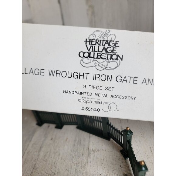 Dept 56 55140 Village Wrought Iron Gate And Fence Heritage collection xmas - Picture 7 of 7